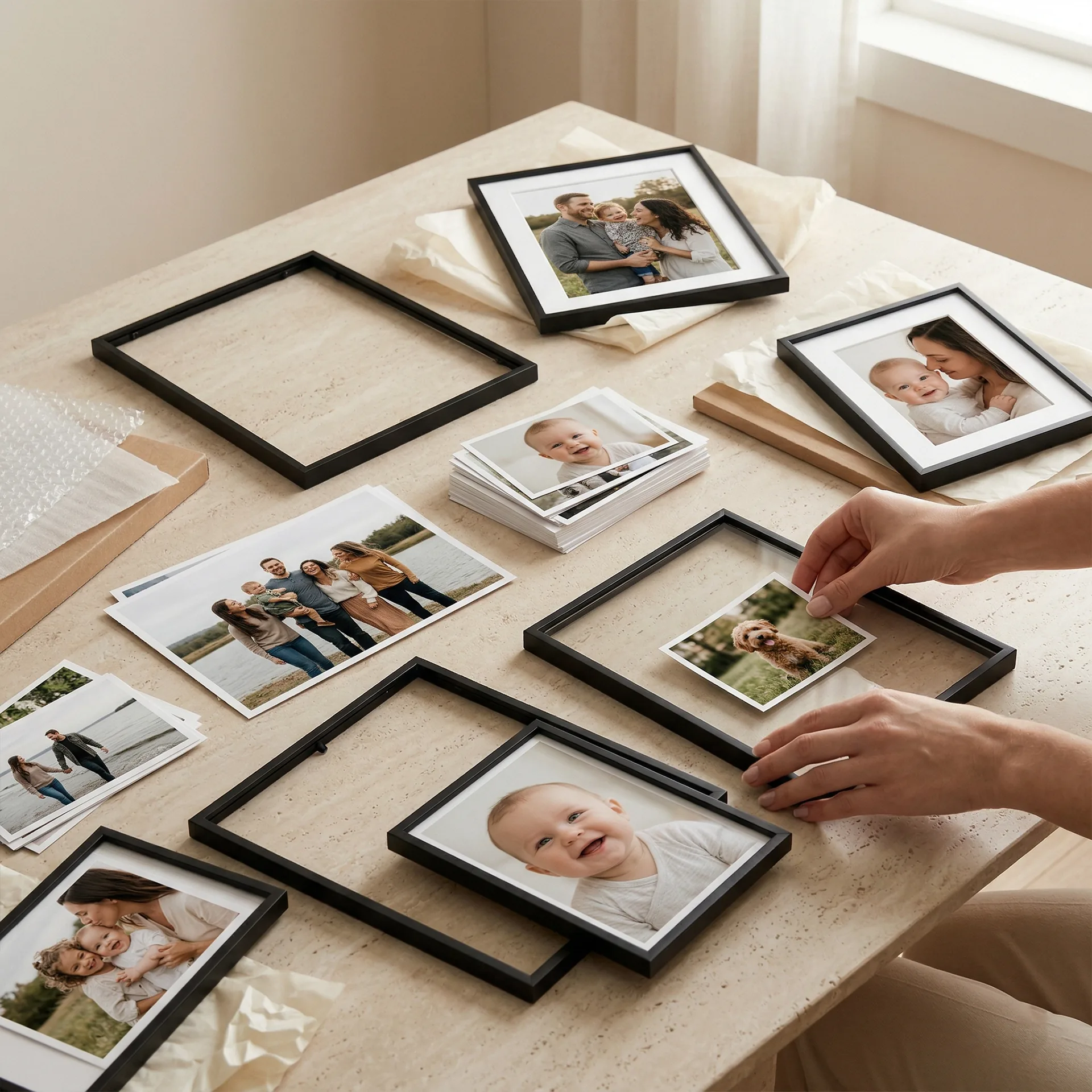 Build Your Own velvet matte photo print finish detail on a premium custom print