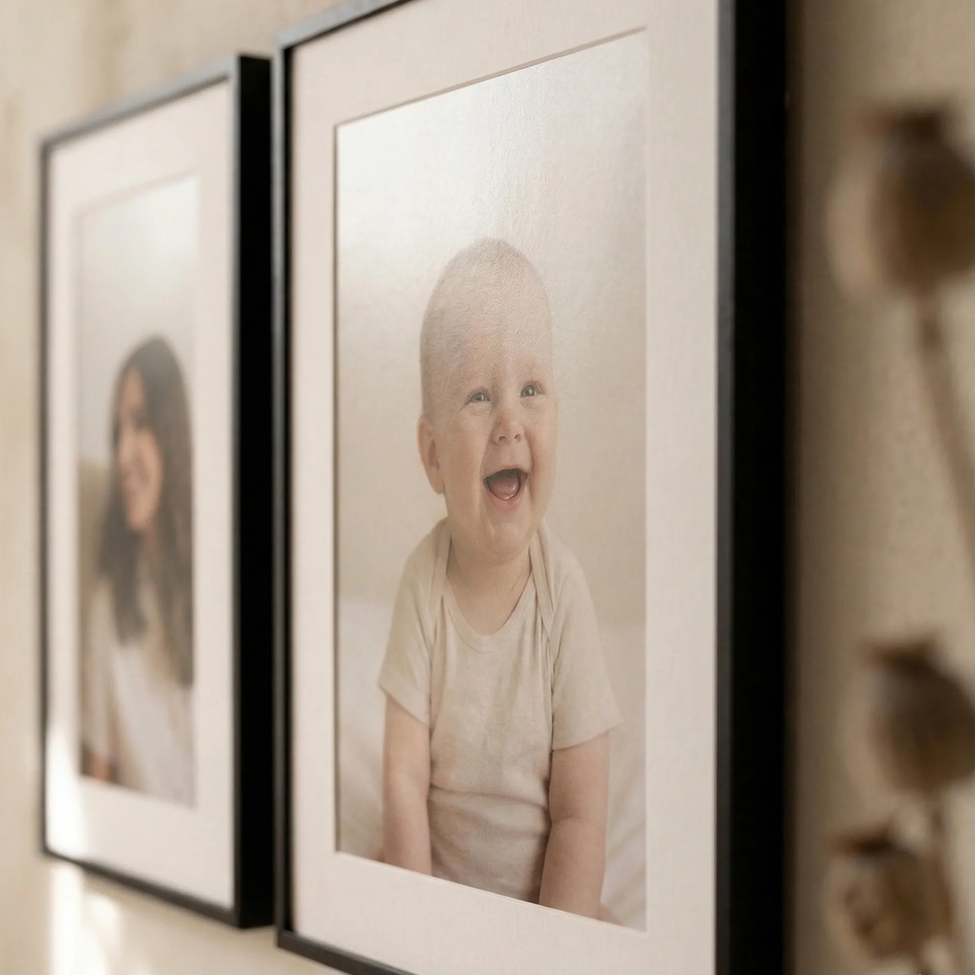 Gallery Wall Set luster photo print finish detail in soft natural light