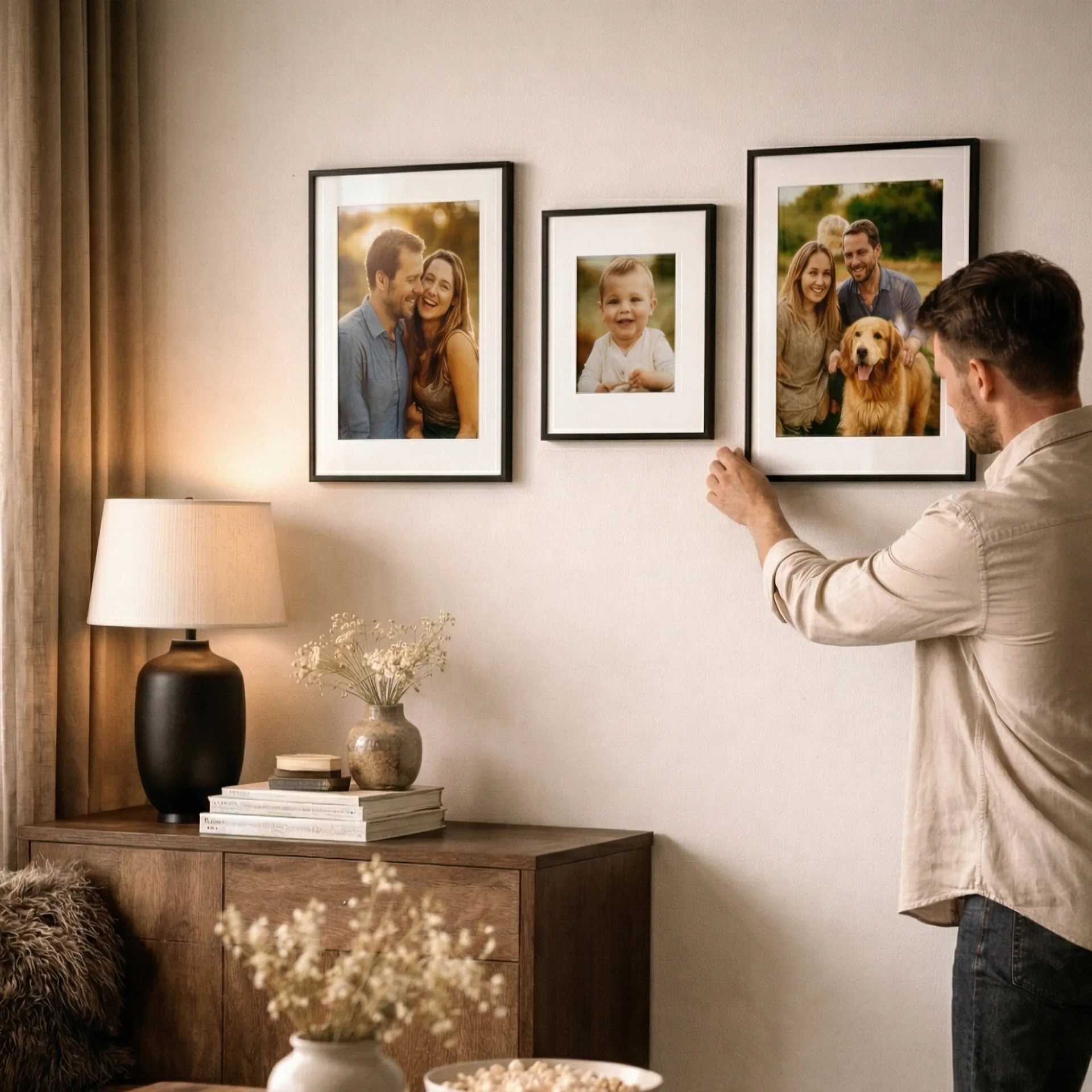 Signature Wall Set luster photo print finish detail in natural light